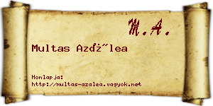 Multas Azálea névjegykártya